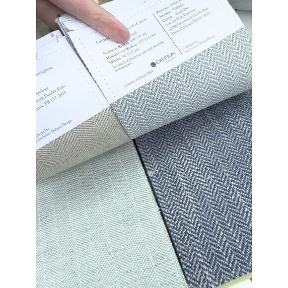 Thibaut PINNACLE Fabric Sample Book Neutrals Crafts Doll House Sewing Collage - Picture 2 of 3